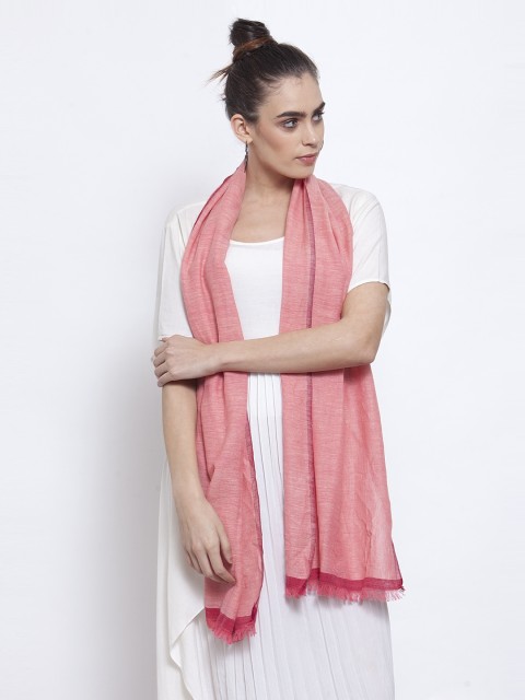 

J Style Women Pink Solid Stole