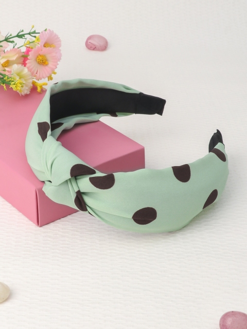 

The Magic Wand Girls Green Printed Hairband