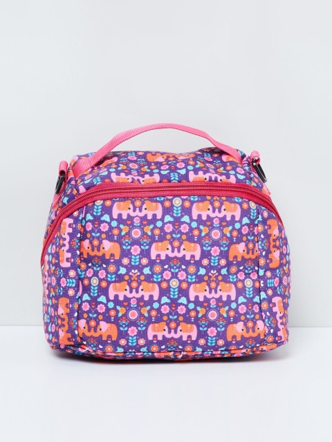 

max Violet & Pink Printed Handheld Bag
