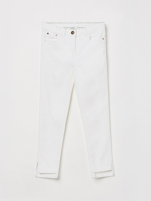 

Bossini Girls White Slim Fit Mid-Rise Clean Look Jeans