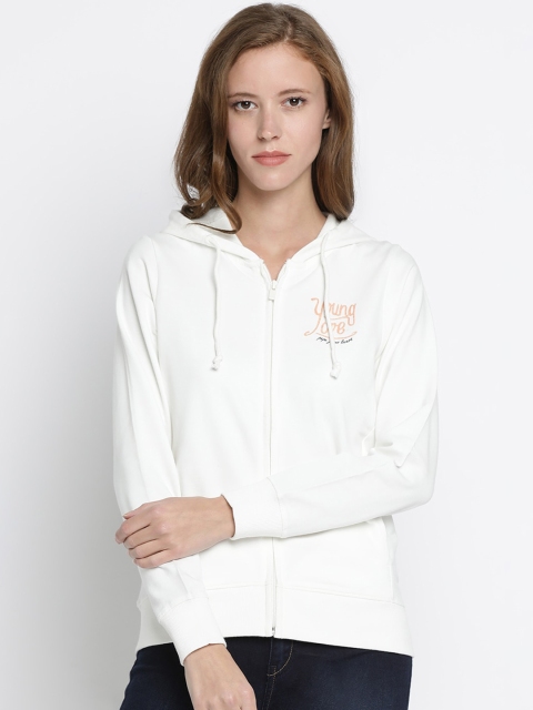 

Pepe Jeans Women Off-White Solid Sweatshirt