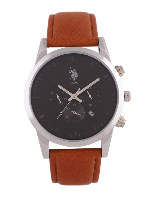 

U.S. Polo Assn. Men Black Analogue Watch