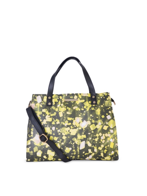 

Lapis O Lupo Black Printed Handheld Bag