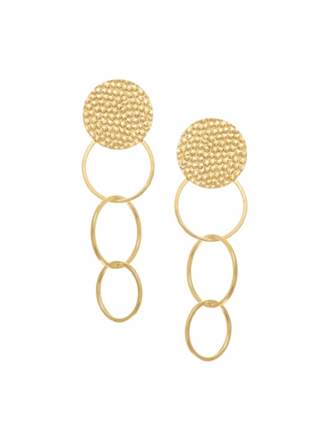 

FabAlley Gold-Plated Circular Hoop Earrings