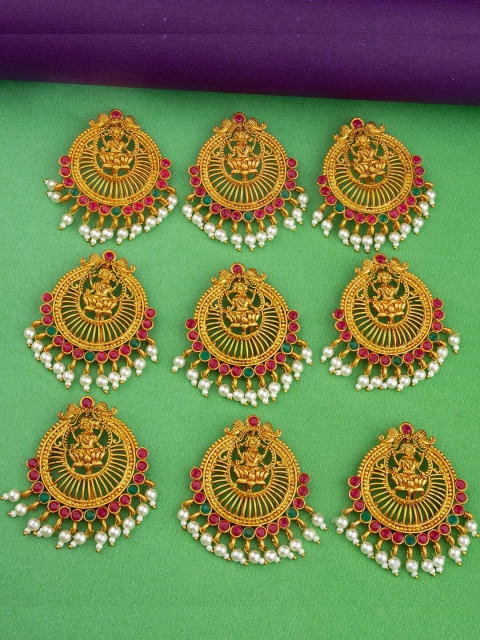 

Alankruthi Gold-Toned & White Set of 7 and more Embellished Hair Accessory Set