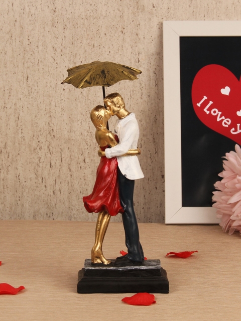 

TIED RIBBONS Red & Black Valentine Showpiece Couple Gift Set