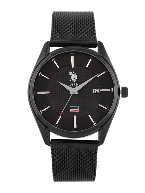 

U.S. Polo Assn. Men Black Analogue Watch