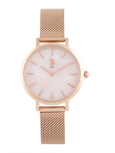 

U.S. Polo Assn. Women Rose Gold-Toned Analogue Watch USWAT0064