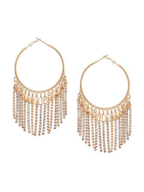 

FabAlley Gold-Plated Contemporary Hoop Earrings