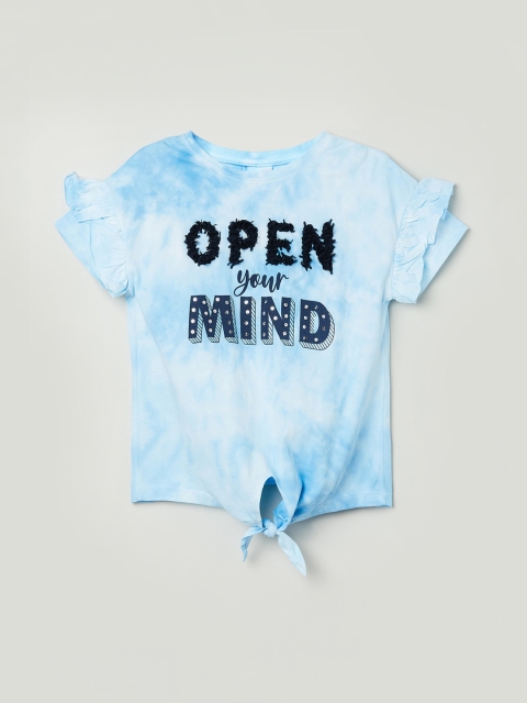 

max Girls Off-White Printed Top