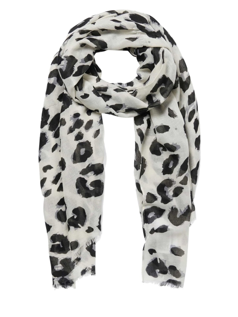 

Forever New Women White & Black Printed Scarf