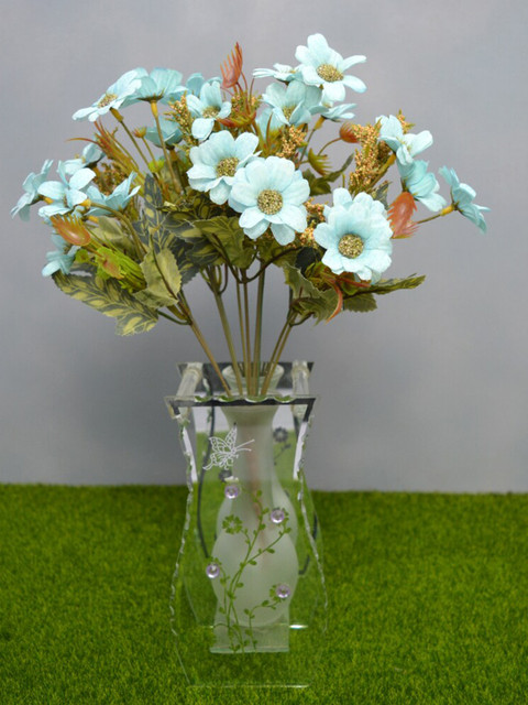 

fancy mart Set Of 2 Artificial Flower Bunches, Blue