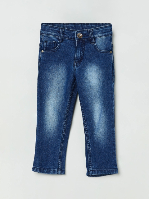 max Boys Blue Regular Fit Mid-Rise Clean Look Jeans