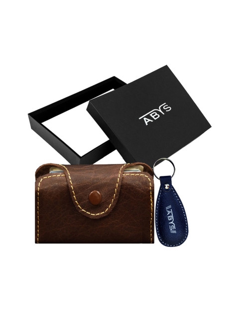 ABYS Unisex Accessory Gift Set, Coffee brown