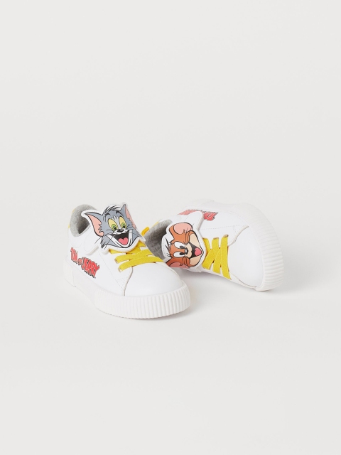 

H&M Boys White & Yellow Tom and Jerry Printed Trainers