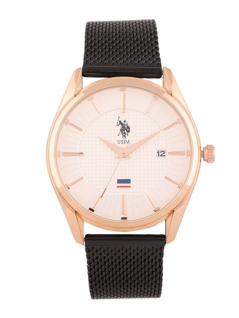 

U.S. Polo Assn. Men White & Black Analogue Watch USWAT0020