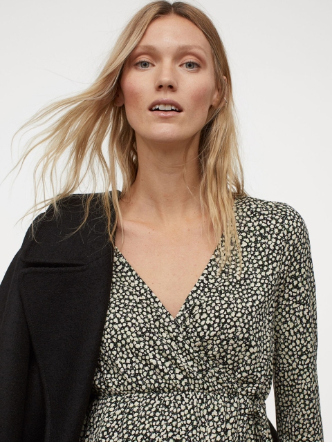 

H&M MAMA Multicolored Wrap dress, Multi