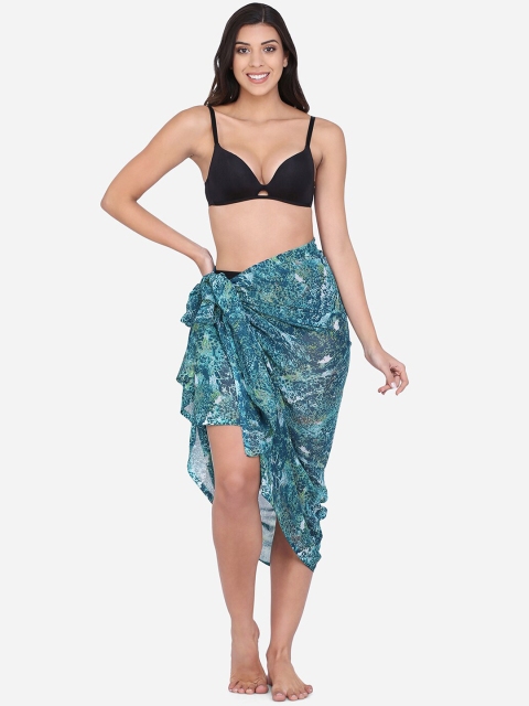 

Da Intimo Women Blue & White Printed Sarong