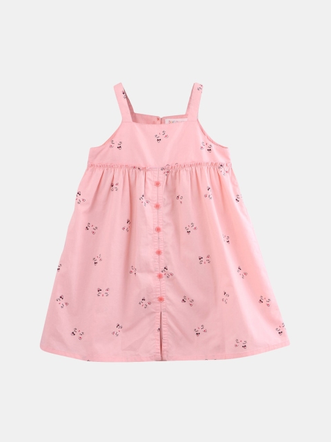 

Beebay Girls Pink Embellished A-Line Dress