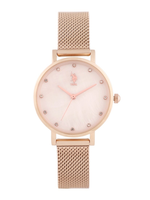 

U.S. Polo Assn. Women Rose Gold & Pink Analogue Watch USWAT0062