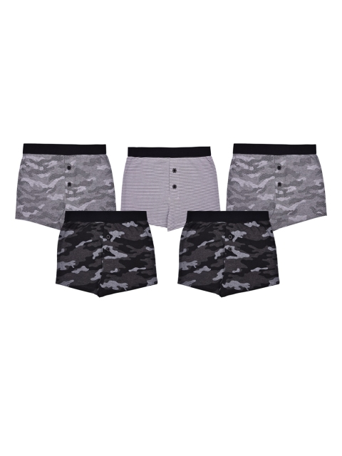 

Charm n Cherish Boys Pack of 5 Boxers BWBXO15, Grey