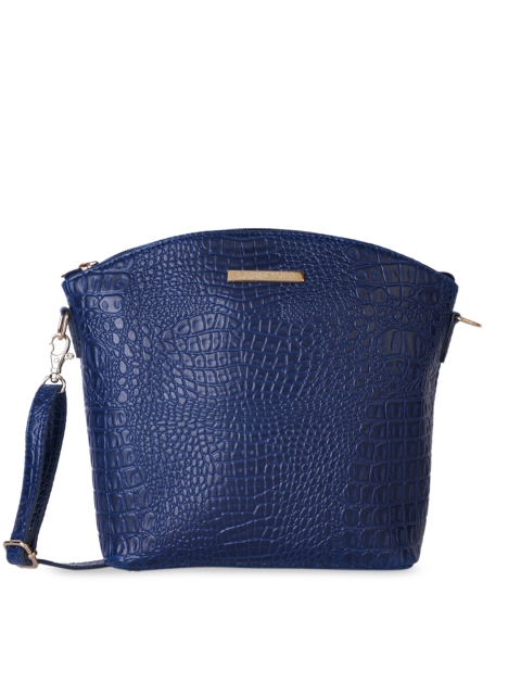 

Lapis O Lupo Blue Textured Sling Bag