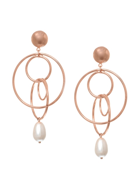 

FabAlley Gold-Plated Contemporary Drop Earrings