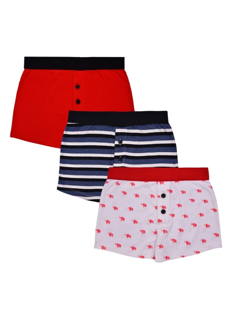 

Charm n Cherish Boys Pack of 3 Boxers BWBXO11, Red