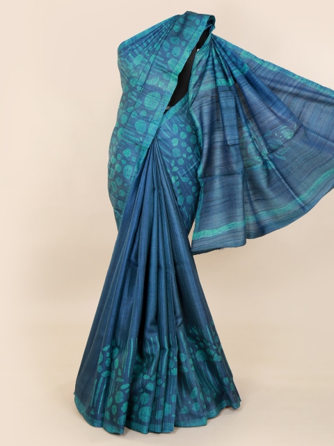

Pothys Blue Printed Pure Silk Saree