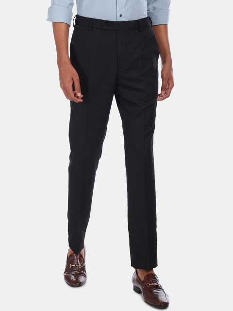

Arrow Men Black Regular Fit Solid Formal Trousers