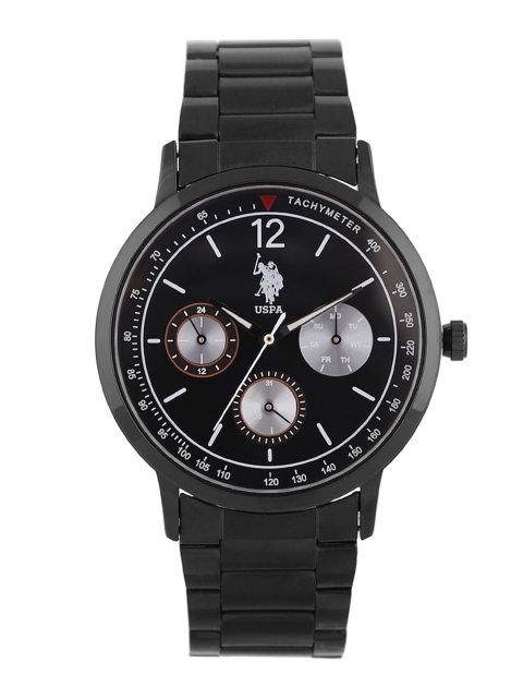 

U.S. Polo Assn. Men Black Analogue Watch USWAT0021