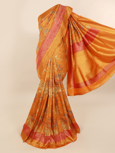 

Pothys Orange Pure Silk Woven Design Banarasi Saree