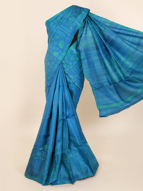 

Pothys Blue Woven Design Pure Silk Saree