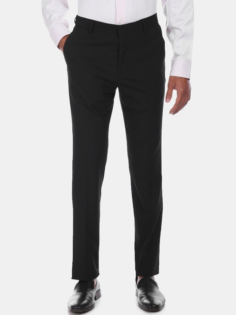 

Arrow Men Black Regular Fit Solid Formal Trousers