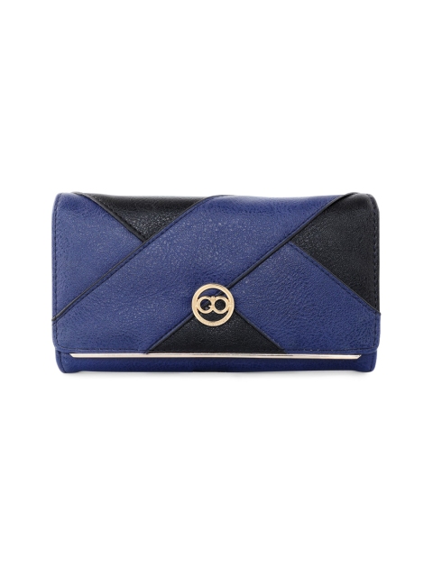 

GIO COLLECTION Women Blue & Black Colourblocked Envelope