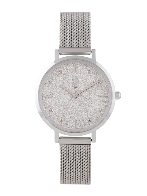 

U.S. Polo Assn. Women Silver-Toned Analogue Watch USWAT0043