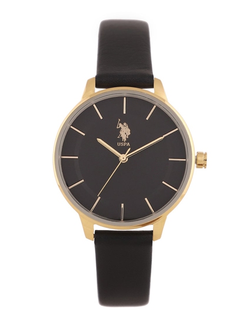 

U.S. Polo Assn. Women Black Analogue Watch