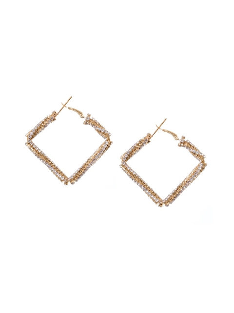 

FabAlley Gold-Plated Geometric Hoop Earrings