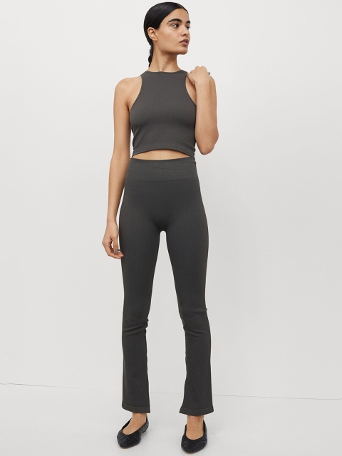 

H&M Women Grey Seamless Leggings