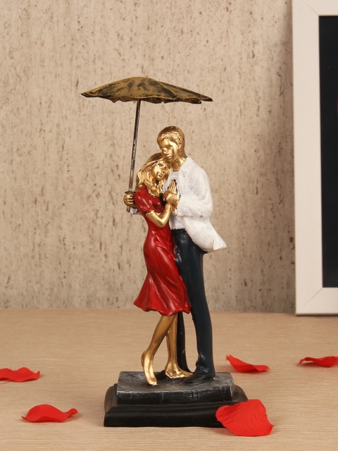 

TIED RIBBONS Red & Black Valentine Showpiece Couple Gift Set
