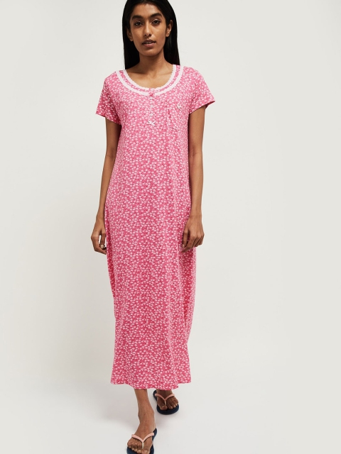 

max Pink Printed Nightdress