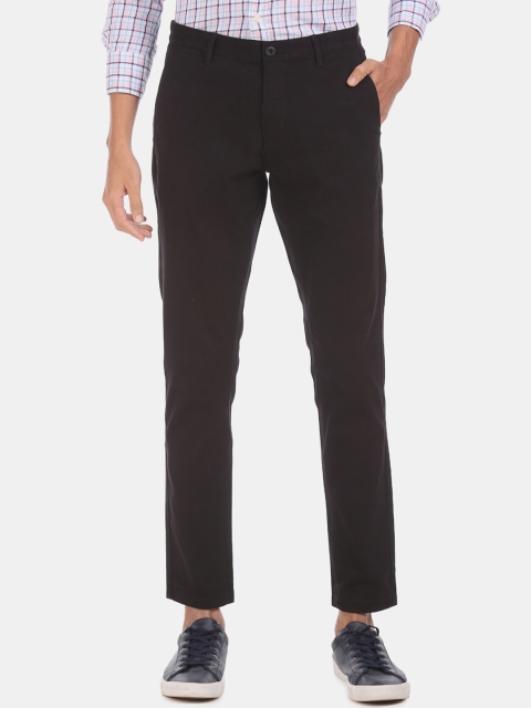 

U.S. Polo Assn. Men Black Regular Fit Solid Chinos