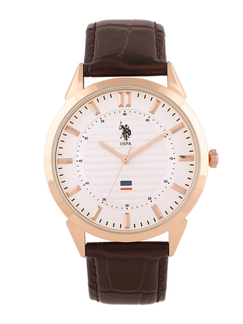 

U.S. Polo Assn. Men White Analogue Watch USWAT0001