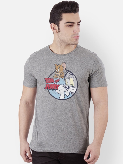 

Free Authority Tom & Jerry Men Grey Printed Round Neck T-shirt