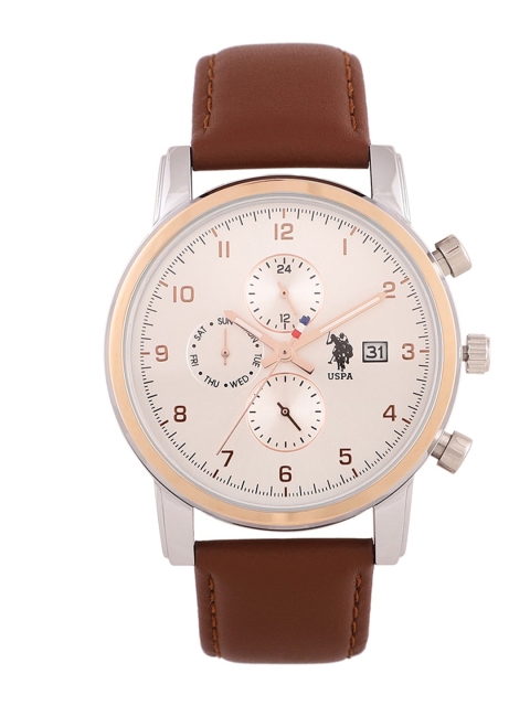 

U.S. Polo Assn. Men Silver-Toned Analogue Watch