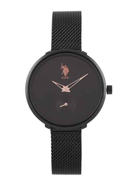 

U.S. Polo Assn. Women Black Analogue Watch USWAT0050