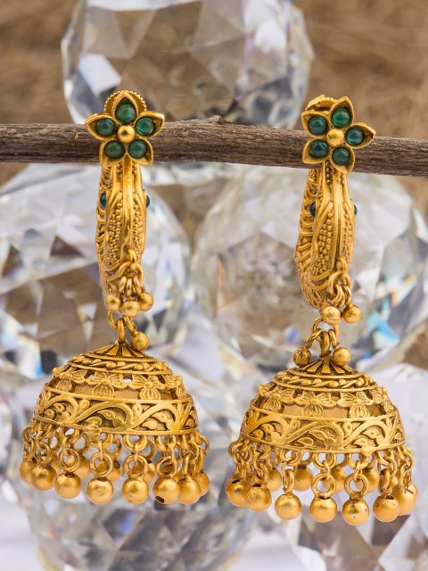 

Alankruthi Gold-Toned Contemporary Jhumkas
