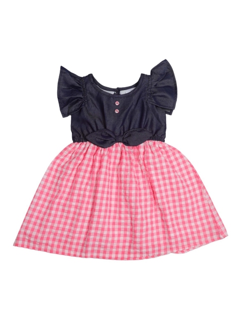 

Doodle Girls Pink Checked Fit and Flare Dress