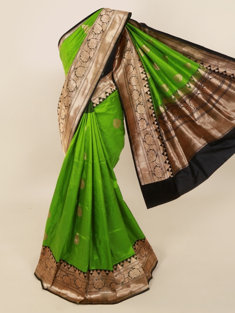 

Pothys Green Woven Design Pure Silk Saree
