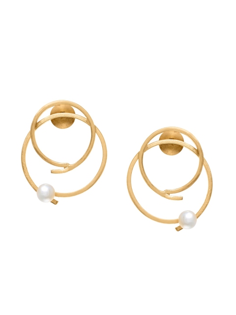 

FabAlley Gold-Plated Contemporary Drop Earrings